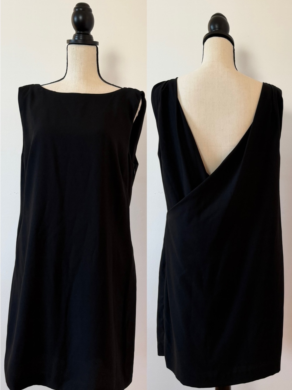 Banana Republic Black Backless Shift Dress
